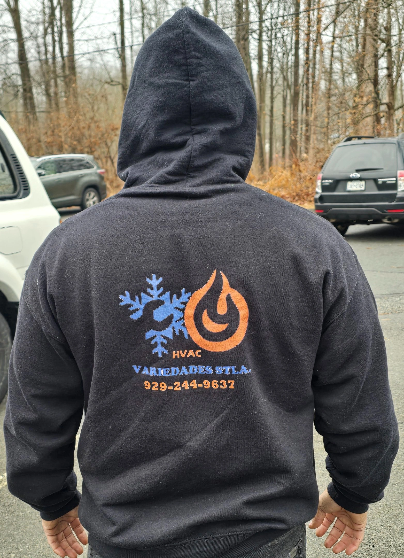 Owner Showing Off Hoodie